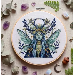 Siuvinėjimo rinkinys "Žvaigždžių miško elfė" 18 x 17 cm AAH-330