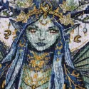 Kit point de croix "Elfe de la Forêt Étoilée" 18 x 17 cm AAH-330
