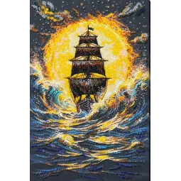 Rinkinys siuvinėjimui karoliukais "Po kaitria saule" 22 x 33 cm AAB-976