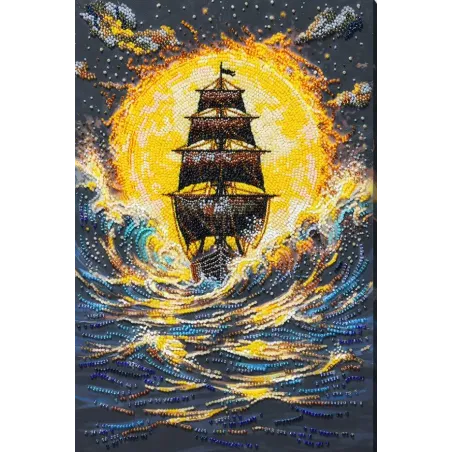 Perlenstick-Set "Unter brennender Sonne" 22 x 33 cm AAB-976