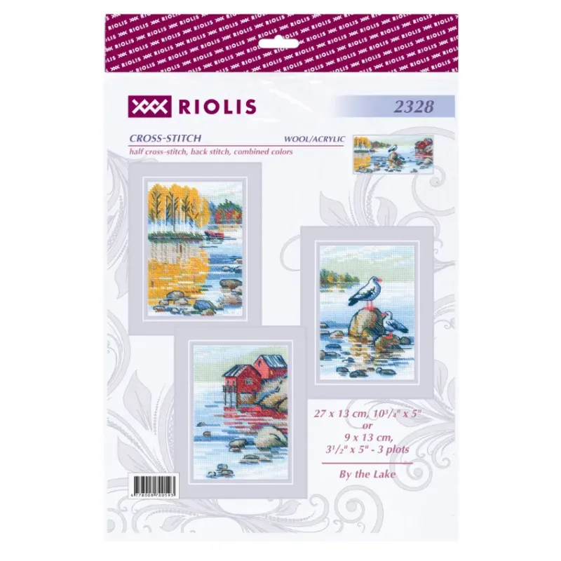 Kreuzstich-Set "Am See" 27x13 cm SR2328