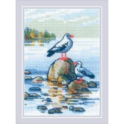 Cross Stitch Kit "By the Lake" 27x13 cm SR2328