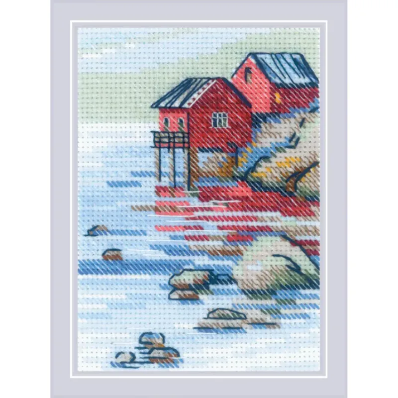 Cross Stitch Kit "By the Lake" 27x13 cm SR2328