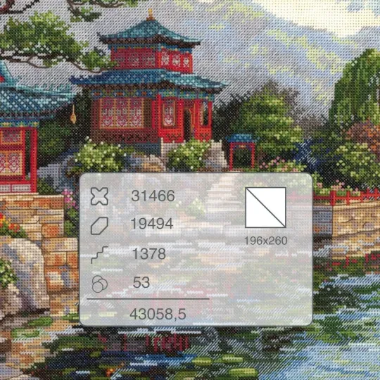 Cross stitch kit "Silent Bell" 40x31 cm SK301