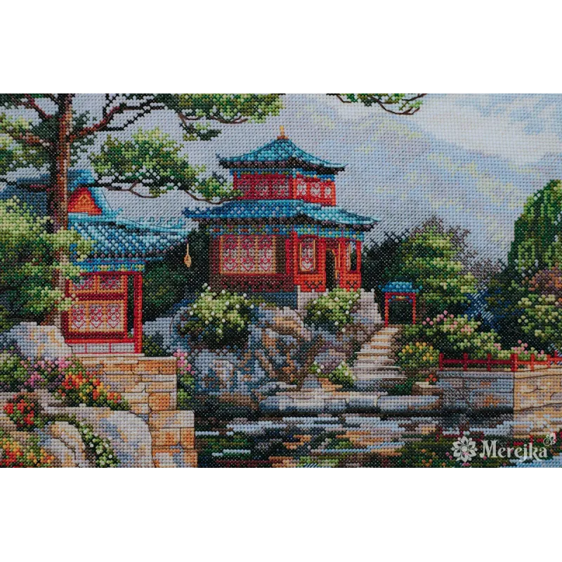 Ristinytės rinkinys "Tylus varpas" 40x31 cm SK301