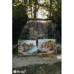 Ristinytės rinkinys "Tylus varpas" 40x31 cm SK301