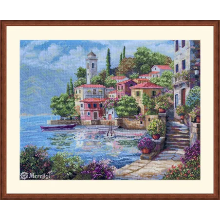 Kreuzstich-Set "Küstenlandschaft" 31x40 SK297