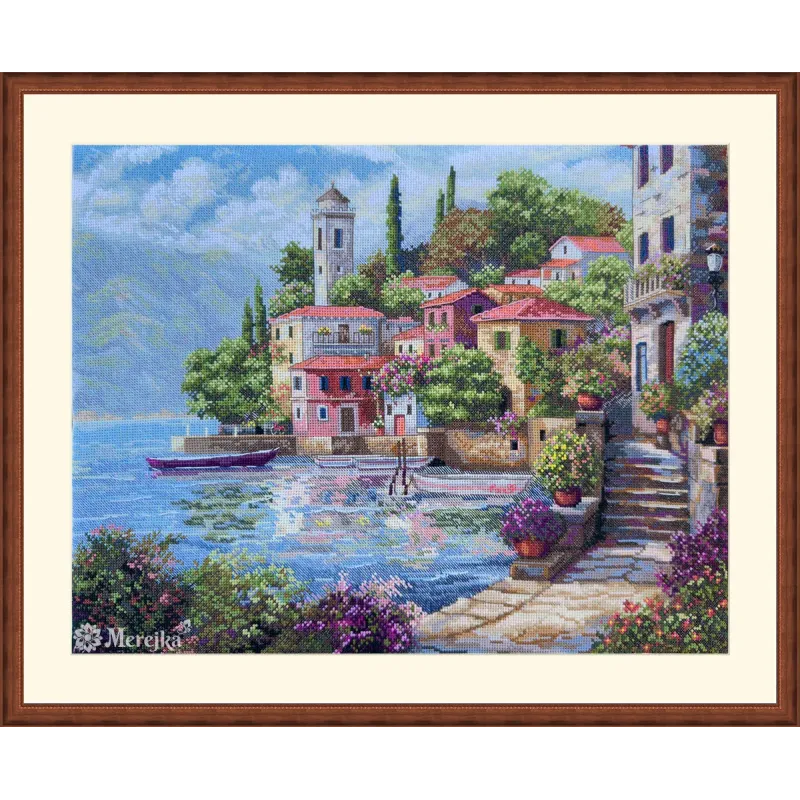 Kreuzstich-Set "Küstenlandschaft" 31x40 SK297