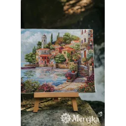Kit de point de croix "Jardins côtiers" 31x40 SK297