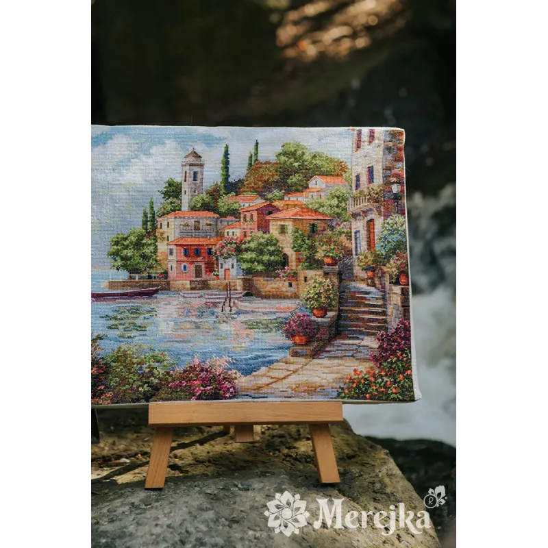Kit de point de croix "Jardins côtiers" 31x40 SK297