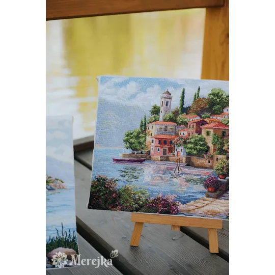 Siuvinėjimo kryželiu rinkinys "Pajūrio sodai" 31x40 SK297