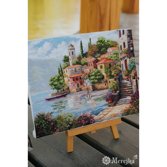 Kit de point de croix "Jardins côtiers" 31x40 SK297