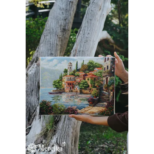 Siuvinėjimo kryželiu rinkinys "Pajūrio sodai" 31x40 SK297