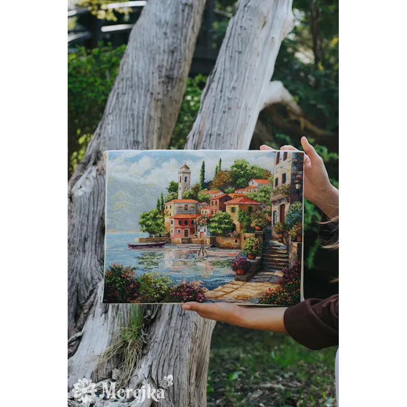 Kreuzstich-Set "Küstenlandschaft" 31x40 SK297
