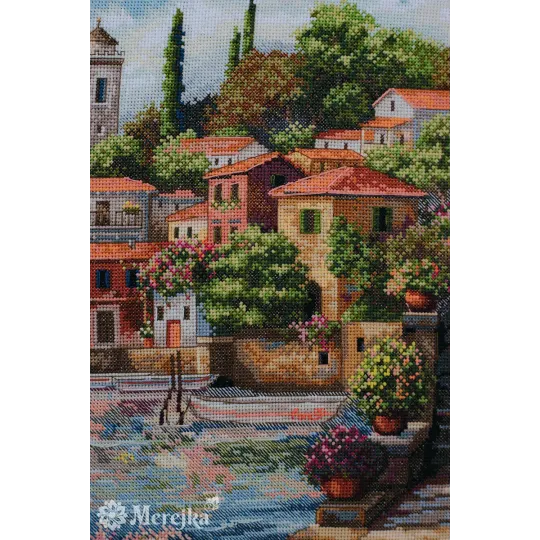 Kit de point de croix "Jardins côtiers" 31x40 SK297