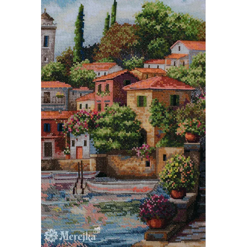 Kreuzstich-Set "Küstenlandschaft" 31x40 SK297