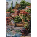 Kit de point de croix "Jardins côtiers" 31x40 SK297