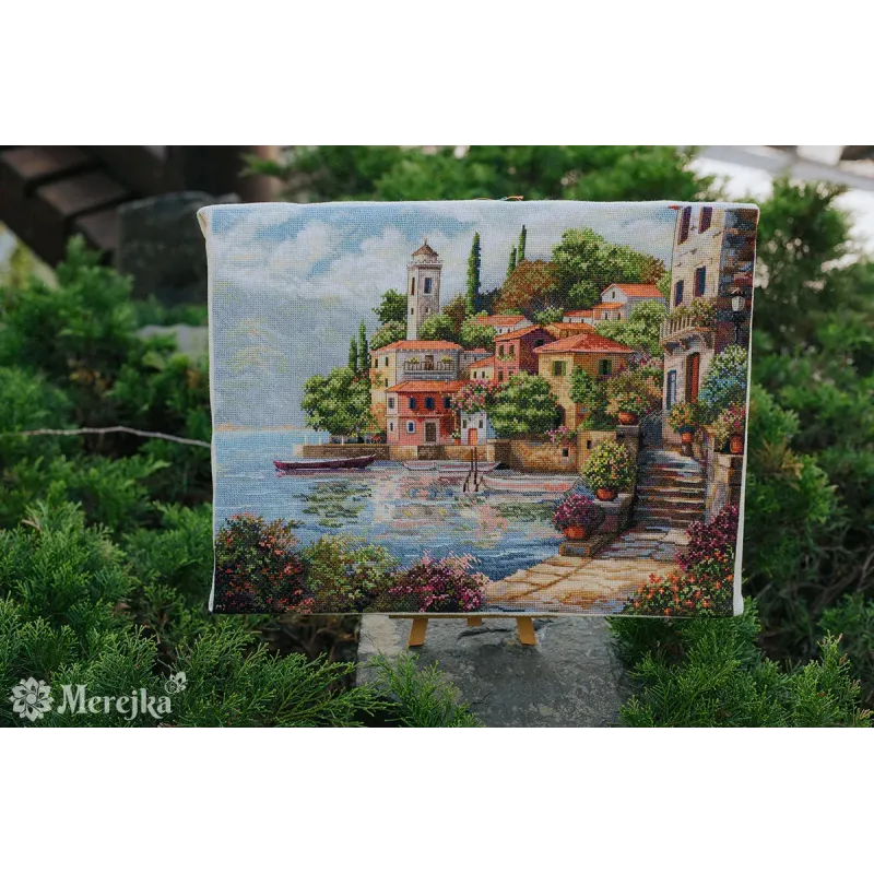Kit de point de croix "Jardins côtiers" 31x40 SK297