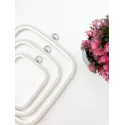12,5x14,5 cm Square flexi hoop (white) 230-11WHT
