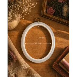 15,4x19 cm Ovalus Flexi Hoop (skaidrus) 230-8TRANSP