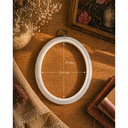 15,4x19 см Овальный Flexi Hoop (прозрачный) 230-8TRANSP