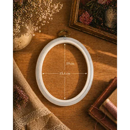 15,4x19 cm Oval Flexi Hoop (transparent) 230-8TRANSP