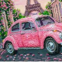 Kit de broderie de perles de taille moyenne "La Vie en rose" 20 x 20 cm AAMB-141