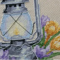 Cross-stitch kit "Spring saffron" 15 х 15 cm AAHM-097