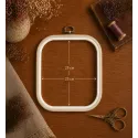 23x25 cm Square flexi hoop (white) 230-13WHT