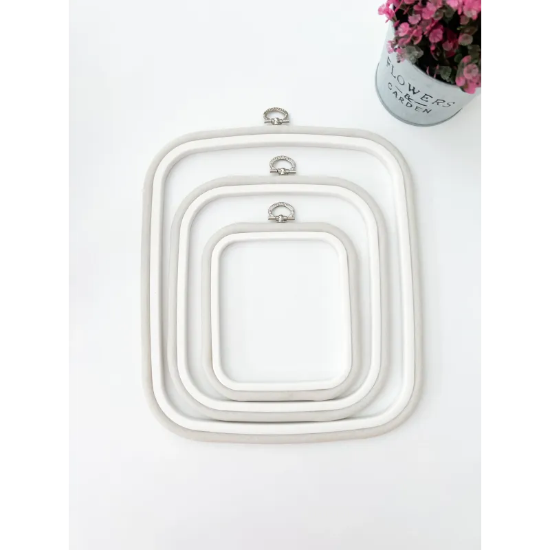 23x25 cm cerceau flexible carré (blanc) 230-13WHT