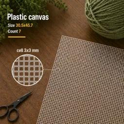 Plastikinė drobė skaičius 7 Skaidri 30.5x45.7 cm A2107