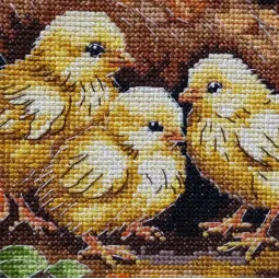 Siuvinėjimo kryželiu rinkinys "Naminis paukštis kieme" 23 x 30 cm AAH-326