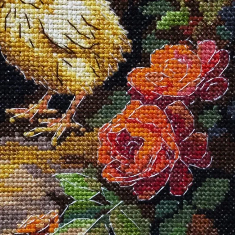 Kit de point de croix "Poule dans la cour" 23 х 30 cm AAH-326