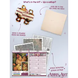Cross-stitch kit "Hen in the Yard" 23 х 30 cm AAH-326