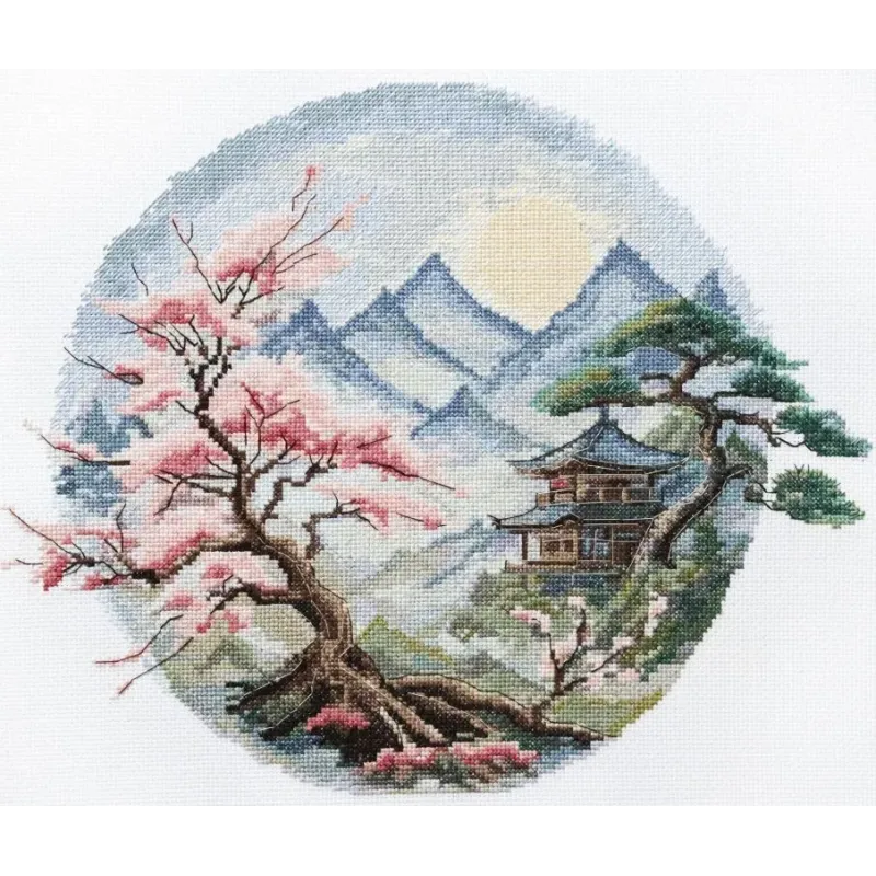 Kreuzstich-Set "Ein ruhiger Ort" 34 x 28 cm AAH-319