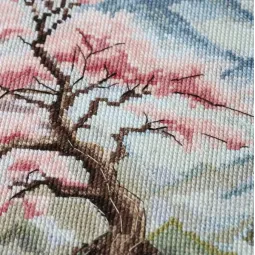 Kit point de croix "Un endroit calme" 34 x 28 cm AAH-319