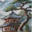 Kit point de croix "Un endroit calme" 34 x 28 cm AAH-319