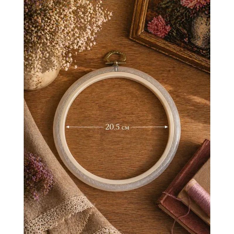 20,5 cm apvalus „Flexi Hoop“ (skaidrus) 230-4TRANSP
