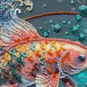 Kit de broderie de perles de taille moyenne "Danser parmi les vagues" 20 x 20 cm AAMB-142
