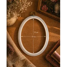 18x23 cm Oval Flexi Hoop (transparent) 230-9TRANSP