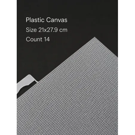 Plastic canvas count 14 Clear 21x27.9 cm A2114