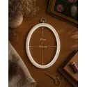 15,4x19 cm Oval Flexi Hoop (balta) 230-8WHT