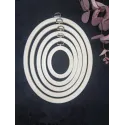 15,4x19 cm Oval Flexi Hoop (balta) 230-8WHT