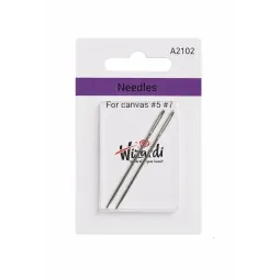 Metal needles (for 5,7 canvas, yarn) 2 pcs A2102