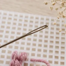 Metal needles (for 5,7 canvas, yarn) 2 pcs A2102