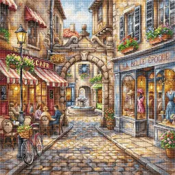 Cross stitch kit  "La Belle Epoque'' 28.57 x 28.57 cm AVA-P096