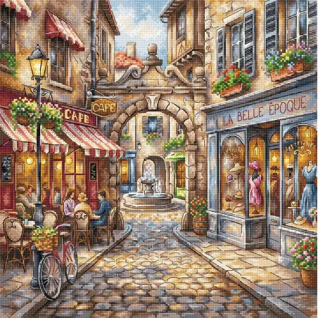 Набор для вышивания крестиком "La Belle Epoque" 28.57 x 28.57 cm AVA-P096