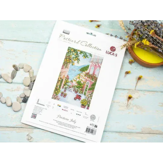 Cross Stitch Kit Positano,Italy 17.5x26 cm SBPK02