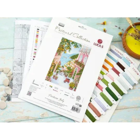 Cross Stitch Kit Positano,Italy 17.5x26 cm SBPK02