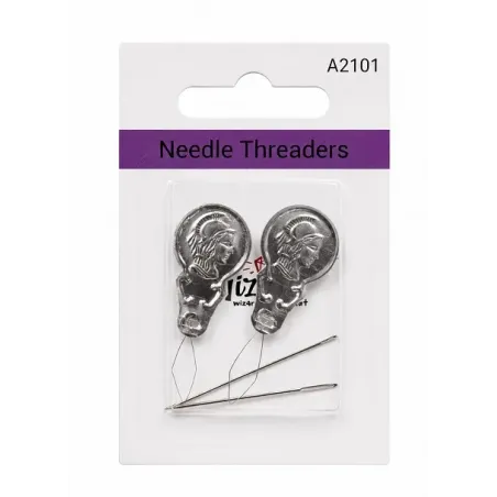 2 enfile-aiguilles, 2 aiguilles taille 7, 24 A2101